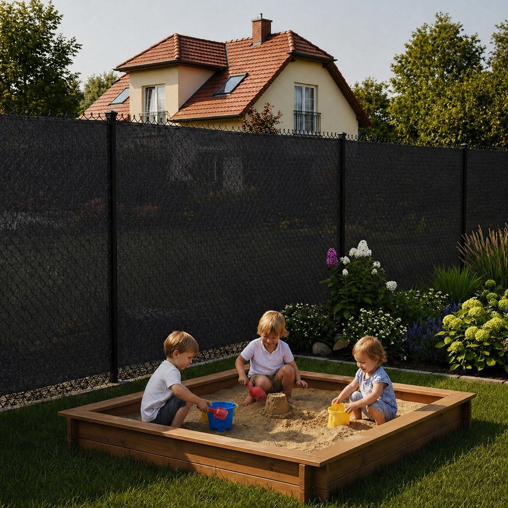 Stínící tkanina na plot 150cm x 50m 90% zastínění SPRINGOS SN0064 světle grafitová