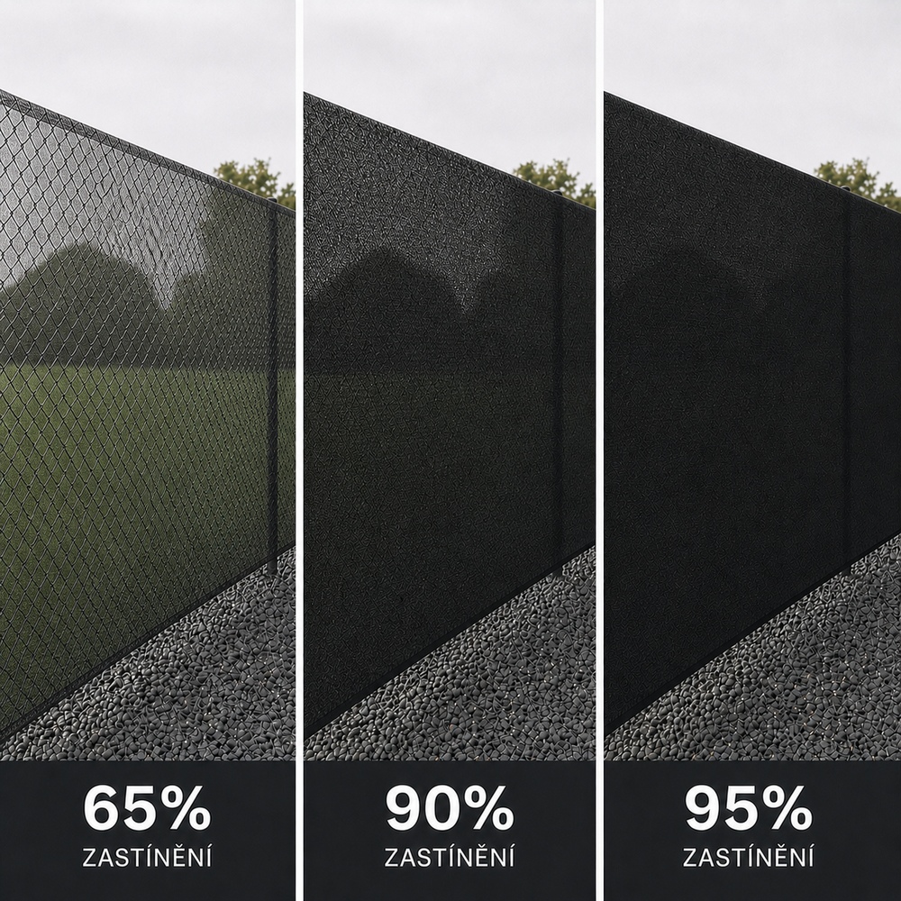 Stínící tkanina na plot 150cm x 50m 90% zastínění SPRINGOS SN0064 světle grafitová