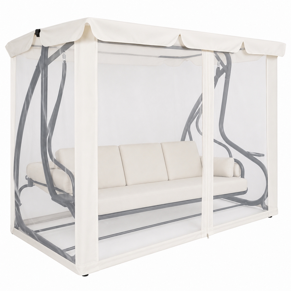 Moskytiéra pro zahradní houpačky 165x680 cm SPRINGOS GS0025M béžová
