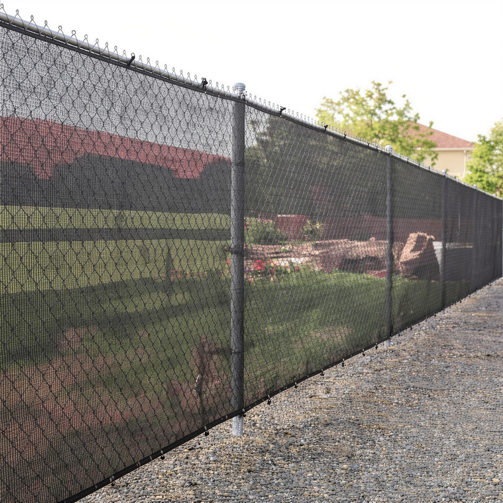 Stínící tkanina na plot 150cm x 50m 62% zastínění SPRINGOS SN0071 světle grafitová