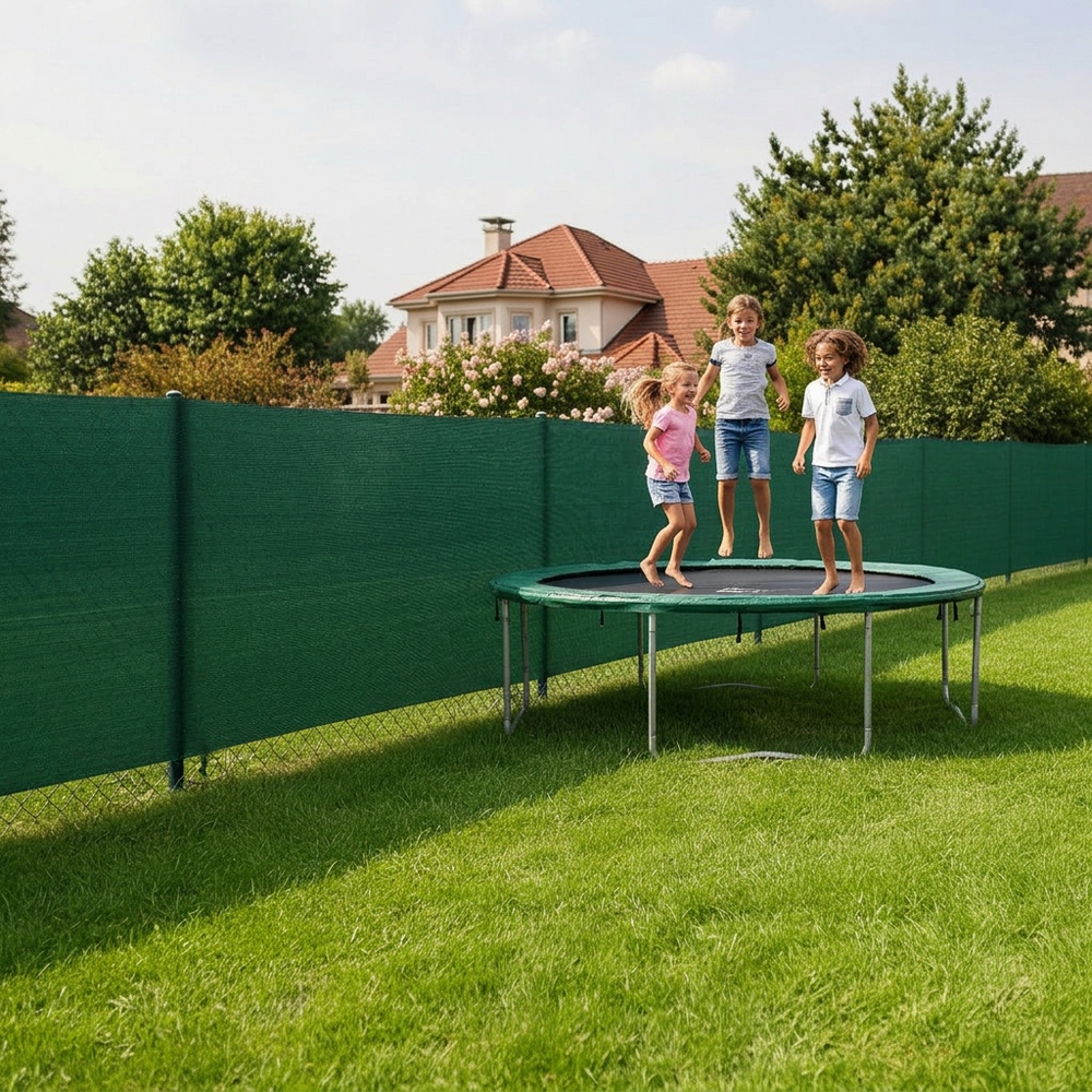 Stínící tkanina na plot 150cm x 25m 95% zastínění SPRINGOS SN0063 světle grafitová