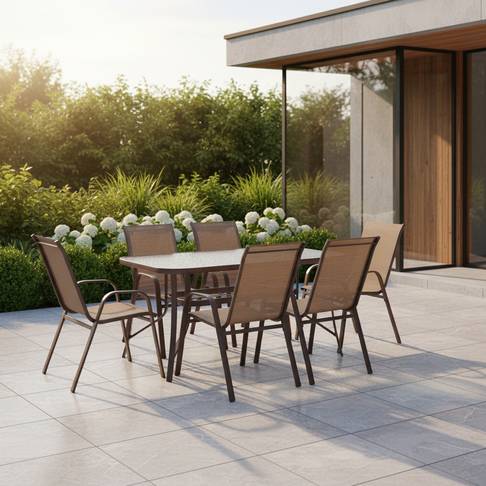 Zahradní stůl 120x70, hnědý SPRINGOS TOSCANA GF0076