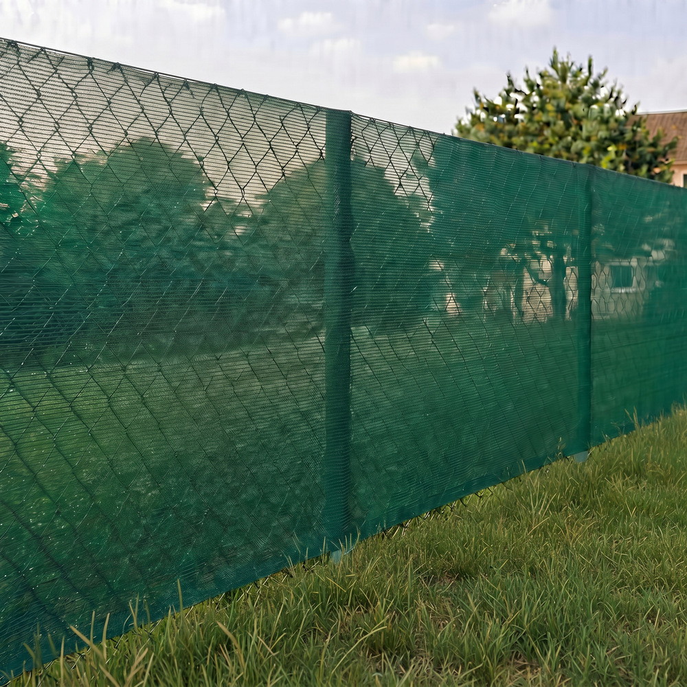 Stínící tkanina na plot 150cm x 50m 62% zastínění SPRINGOS SN0071 světle grafitová