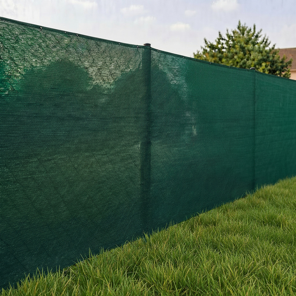 Stínící tkanina na plot 150cm x 50m 90% zastínění SPRINGOS SN0064 světle grafitová