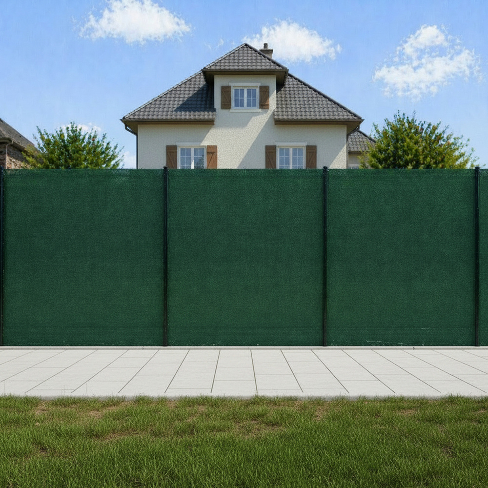 Stínící tkanina na plot 150cm x 25m 95% zastínění SPRINGOS SN0063 světle grafitová