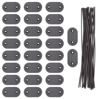 Montážní sada pro pvc zástěny 26ks SPRINGOS GA0236 šedá