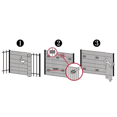 Montážní sada pro pvc zástěny 26ks SPRINGOS GA0236 šedá