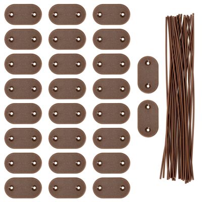 Montážní sada pro pvc zástěny 26ks SPRINGOS GA0237 hnědá