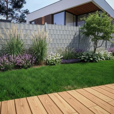 Plotová páska 19cm x 50m + spony SPRINGOS FN0010 světle šedá