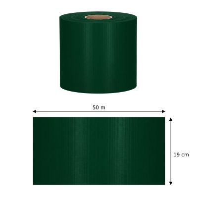 Plotová páska 19cm x 50m + spony SPRINGOS FN0011 zelená