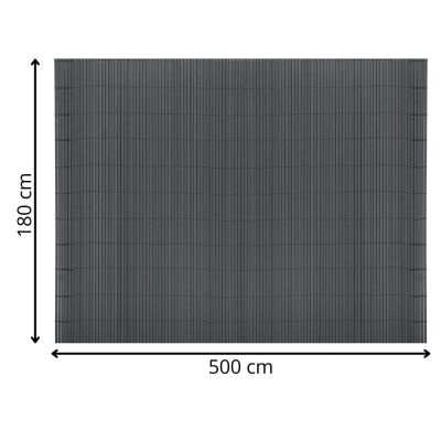 PVC zástěna 1,8x5 m na balkon plot SPRINGOS GA0240 šedá