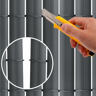 PVC zástěna 1x5 m na balkon plot SPRINGOS GA0238 šedá