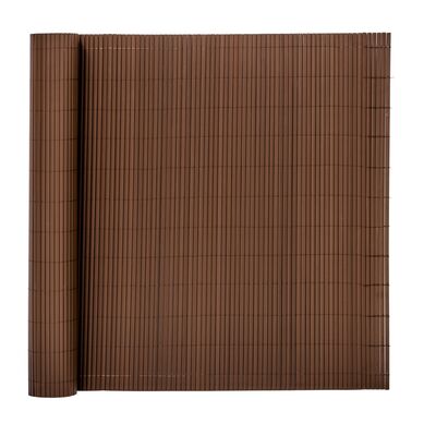 PVC zástěna 1,6x5 m na balkon plot SPRINGOS GA0247 hnědá
