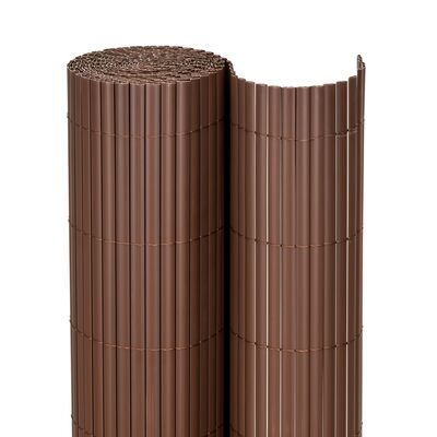 PVC zástěna 1,6x5 m na balkon plot SPRINGOS GA0247 hnědá