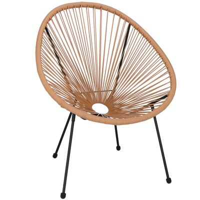 Ratanové zahradní křeslo SPRINGOS LOA GF0084 hnědé