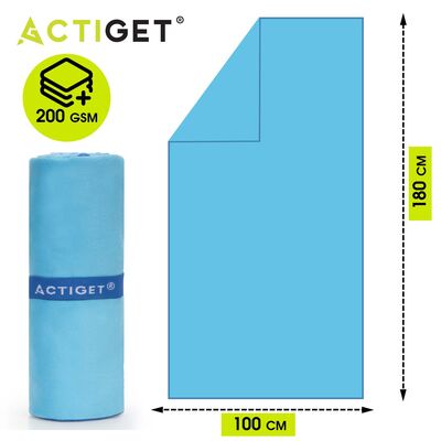 Rychleschnoucí ručník 100x180 cm ACTIGET ACT0192 šedý