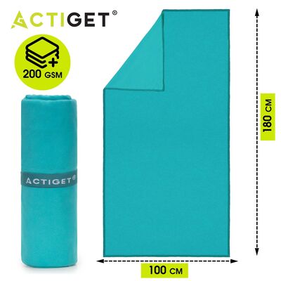 Rychleschnoucí ručník 100x180 cm ACTIGET ACT0192 šedý