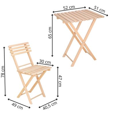 Sestava zahradního nábytku SPRINGOS PROVANCE přírodní