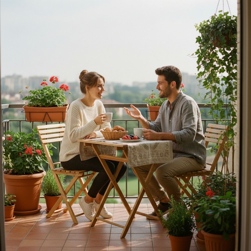 Sestava zahradního nábytku SPRINGOS PROVANCE přírodní
