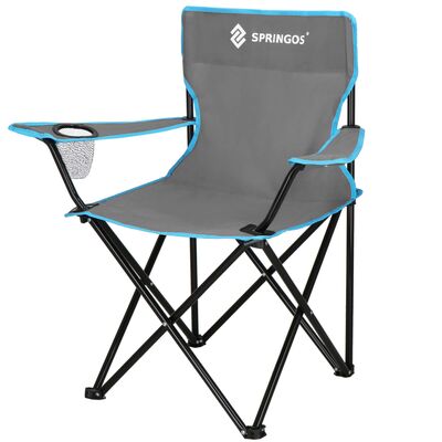 Turistická sada kempingový stolek + židle SPRINGOS CS0165 šedá