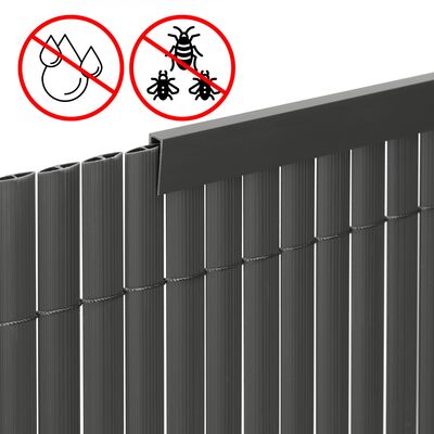 Ukončovací profil pro PVC zástěny 1m SPRINGOS GA0250 šedý