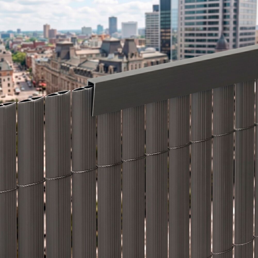 Ukončovací profil pro PVC zástěny 1m SPRINGOS GA0250 šedý