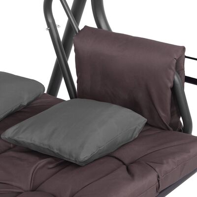 Zahradní houpačka 3-4-místná SPRINGOS DIANA GS0032, hnědá