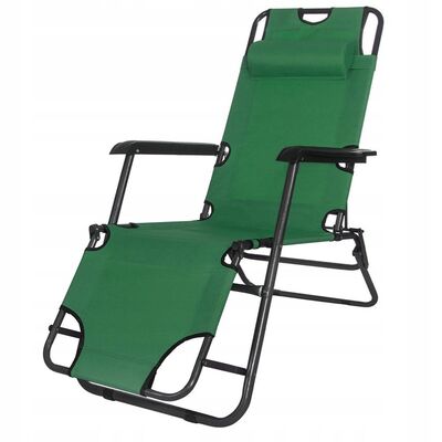 Zahradní polohovací křeslo SPRINGOS RELAX tmavě šedé