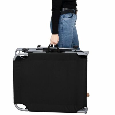 Zahradní polohovací lehátko SPRINGOS POOL černé