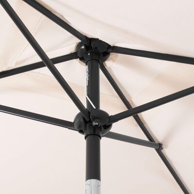 Zahradní slunečník 122x195 cm, krémový SPRINGOS PALMA GU0039