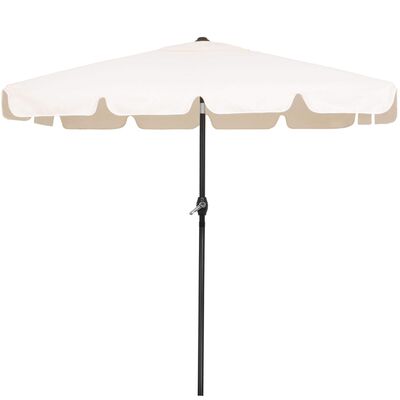 Zahradní slunečník 122x195 cm, krémový SPRINGOS PALMA GU0039