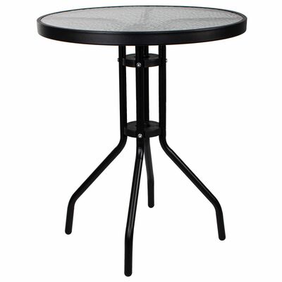 Zahradní stolek 60 cm SPRINGOS BISTRO černý