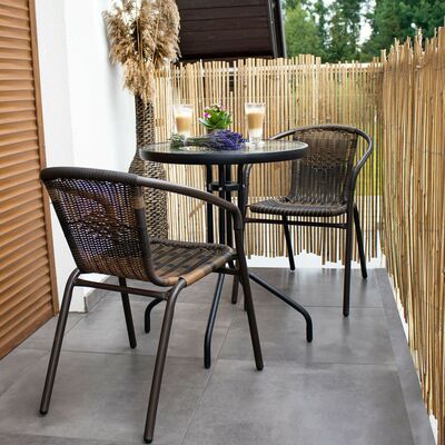 Zahradní stolek 60 cm SPRINGOS BISTRO černý