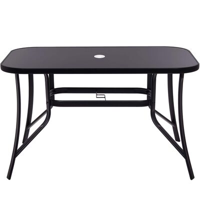 Zahradní stůl 120x70 SPRINGOS TOSCANA GF0077 černý