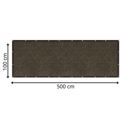 Zástěna na balkon 1x7 m SPRINGOS BN1035 antracit