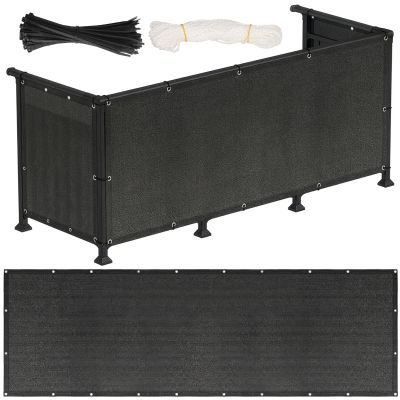 Zástěna na balkon 1x7 m SPRINGOS BN1035 antracit