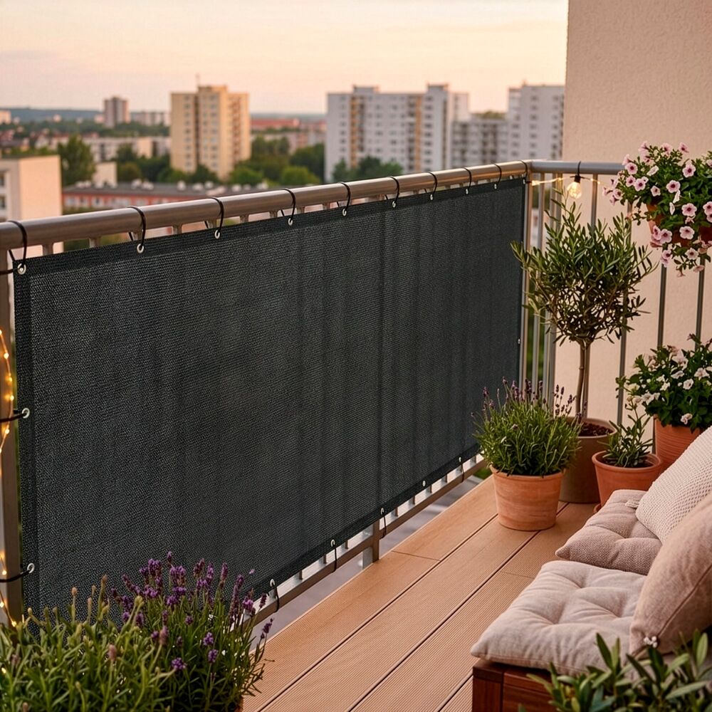 Zástěna na balkon 1x7 m SPRINGOS BN1035 antracit