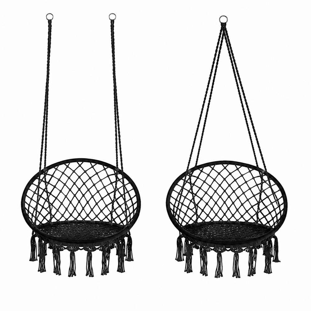 Zahradní houpačka 60 cm, černá SPRINGOS NATALI