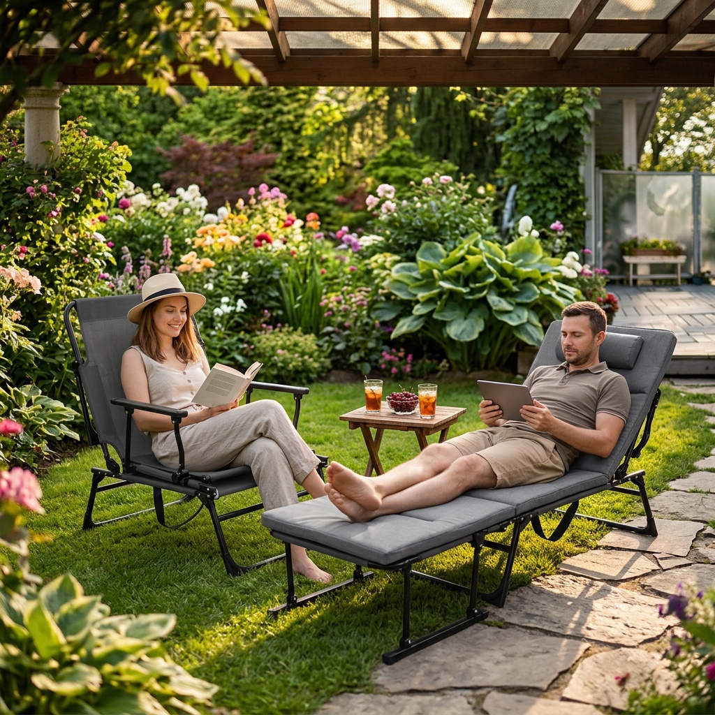 Zahradní křeslo SPRINGOS VERANO šedé