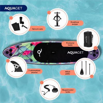 Paddleboard set AQUAGET Tropical Pulse 320 cm