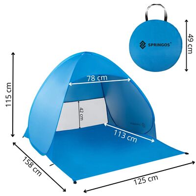 Turistická sada kempingový stolek + židle SPRINGOS CS0165 šedá