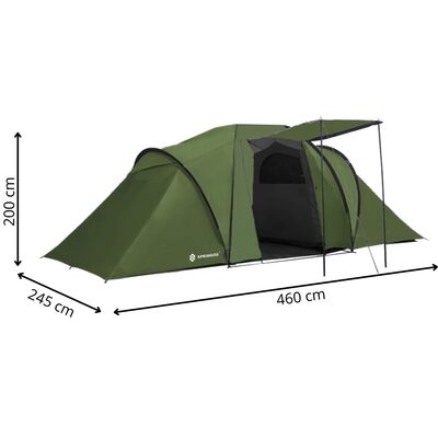 Turistický stan pro 4 osoby SPRINGOS MONTEVERA zelený