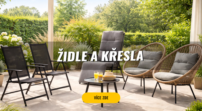 Zahradní židle a křesla