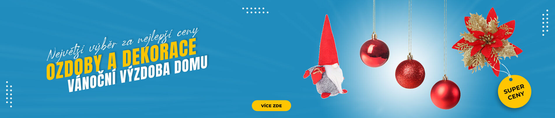 Vánoční ozdoby a dekorace