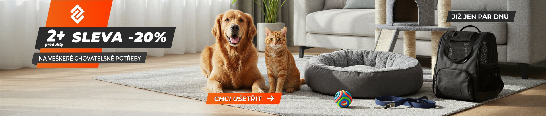 Chovatelské potřeby 2+ produkty sleva -20%